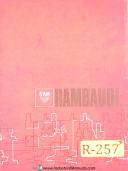 Rambaudi-Rambaudi MP3, Millinst Installation and Operations Manual 1969-MP3-03